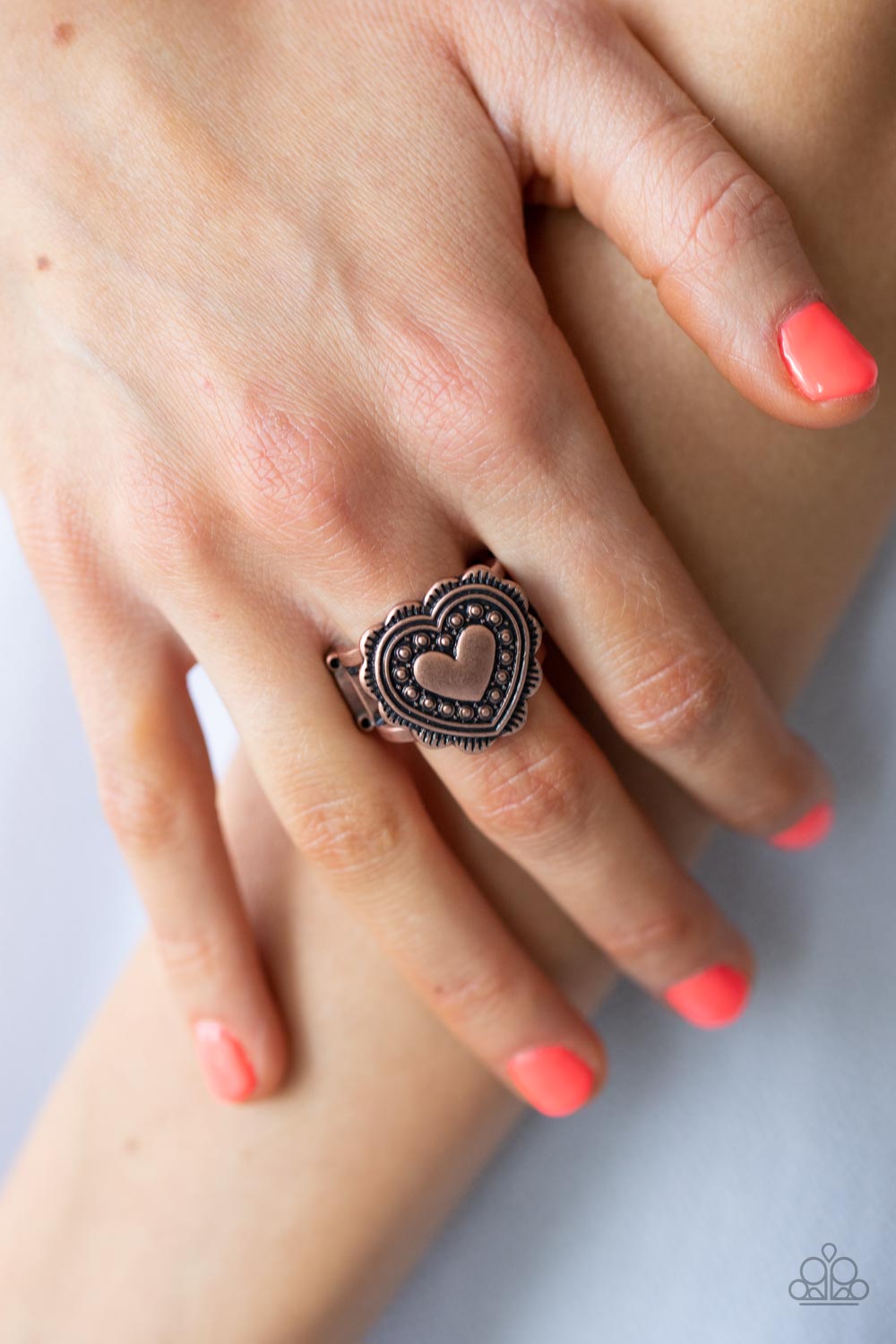 Paparazzi Southern Soulmate - Copper - Ring - $5 Jewelry with Ashley Swint