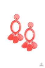 Load image into Gallery viewer, Paparazzi Sparkling Shores - Orange / Coral - Acrylic Earrings - $5 Jewelry with Ashley Swint