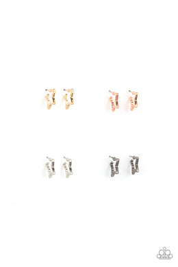 Paparazzi Starlet Shimmer Earrings - 10 - Star Hoops - Gunmetal, Gold, Silver & Copper - $5 Jewelry with Ashley Swint