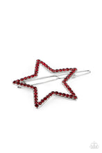 Load image into Gallery viewer, PRE-ORDER - Paparazzi Stellar Standout - Red - Barrette Hair Clip - $5 Jewelry with Ashley Swint