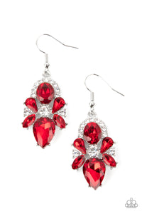 PRE-ORDER - Paparazzi Stunning Starlet - Red - Earrings - $5 Jewelry with Ashley Swint