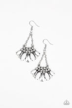 Load image into Gallery viewer, Paparazzi Terra Tribe - White - Silver Earrings - 2019 Summer Party Exclusive! - $5 Jewelry With Ashley Swint