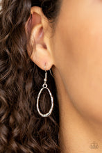 Load image into Gallery viewer, Paparazzi Terra Storm - Silver - Hammered Teardrops - Necklace &amp; Earrings - $5 Jewelry with Ashley Swint