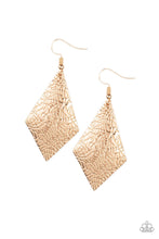Load image into Gallery viewer, Paparazzi Texture Retreat - Gold - Stamped Earrings - $5 Jewelry With Ashley Swint