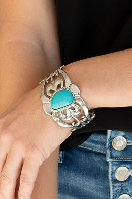 PRE-ORDER - Paparazzi The MESAS are Calling - Blue Turquoise Stone - Bracelet - $5 Jewelry with Ashley Swint