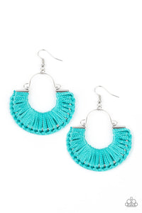 PRE-ORDER - Paparazzi Threadbare Beauty - Blue - Earrings - $5 Jewelry with Ashley Swint