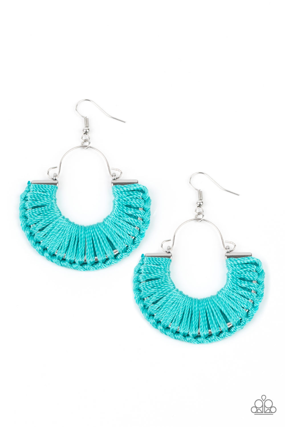 PRE-ORDER - Paparazzi Threadbare Beauty - Blue - Earrings - $5 Jewelry with Ashley Swint