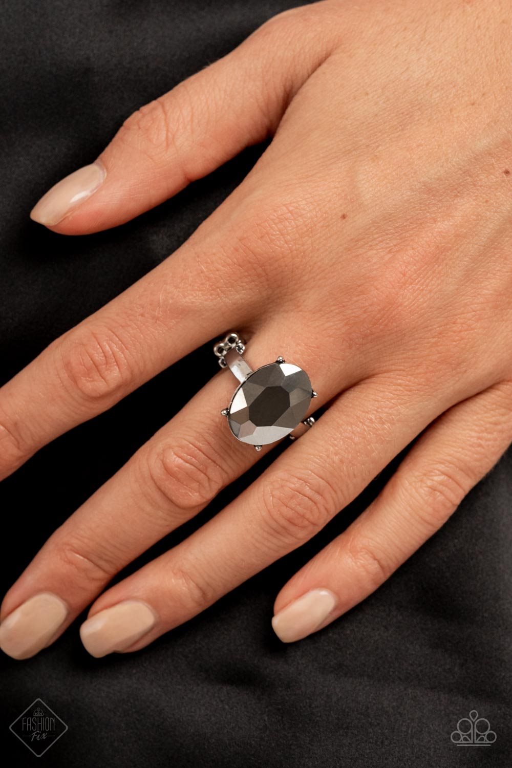 Paparazzi Updated Dazzle - Silver - Ring - Fashion Fix November 2021 - $5 Jewelry with Ashley Swint