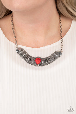 PAPARAZZI Very Venturous - Red - $5 Jewelry with Ashley Swint