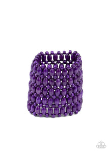 PRE-ORDER - Paparazzi Way Down In Kokomo - Purple - Bracelet - $5 Jewelry with Ashley Swint