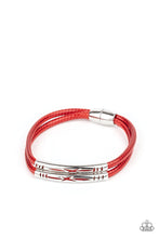 Load image into Gallery viewer, Paparazzi What a WANDER-ful World - Red - Magnetic Closure Bracelet - $5 Jewelry with Ashley Swint
