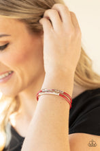 Load image into Gallery viewer, Paparazzi What a WANDER-ful World - Red - Magnetic Closure Bracelet - $5 Jewelry with Ashley Swint