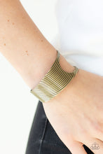 Load image into Gallery viewer, Paparazzi What GLEAMS Are Made Of - Brass - Cuff Bracelet - $5 Jewelry with Ashley Swint