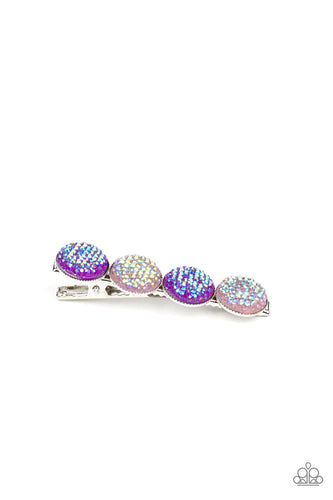 Paparazzi When GLEAMS Come True - Purple - Iridescent Shimmer Gems - Hair Clip - $5 Jewelry with Ashley Swint