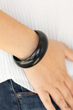 Load image into Gallery viewer, Paparazzi Whimsically Woodsy - Black - Wooden Bangle Bracelet - $5 Jewelry with Ashley Swint