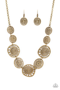 PRE-ORDER - Paparazzi Your Own Free WHEEL - Brass - Necklace & Earrings - $5 Jewelry with Ashley Swint