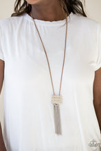 Load image into Gallery viewer, Paparazzi All About ALTITUDE - Brown - Necklace &amp; Earrings - $5 Jewelry With Ashley Swint