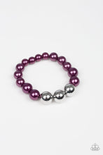 Load image into Gallery viewer, Paparazzi All Dressed UPTOWN - Purple Pearls - Bracelet - $5 Jewelry With Ashley Swint