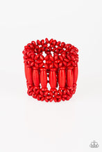 Load image into Gallery viewer, Paparazzi Barbados Beach Club - Red Beads - Bracelet - $5 Jewelry With Ashley Swint
