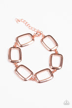 Load image into Gallery viewer, Paparazzi Basic Geometry - Copper Bracelet - $5 Jewelry With Ashley Swint