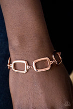 Load image into Gallery viewer, Paparazzi Basic Geometry - Copper Bracelet - $5 Jewelry With Ashley Swint