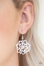 Load image into Gallery viewer, Paparazzi Darling Dahlia - Silver - Filigree Earrings - $5 Jewelry With Ashley Swint