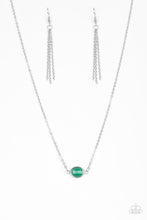 Load image into Gallery viewer, Paparazzi Fashionably Fantabulous - Green Gem - Necklace and matching Earrings - $5 Jewelry With Ashley Swint
