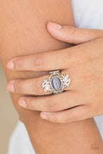 Load image into Gallery viewer, Paparazzi Garden Dew - Purple - Moonstone - White Rhinestones - Ring - $5 Jewelry With Ashley Swint
