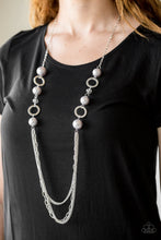 Load image into Gallery viewer, Paparazzi Its About SHOWTIME! - Silver - Necklace and matching Earrings - $5 Jewelry With Ashley Swint