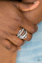 Load image into Gallery viewer, Paparazzi Making The World Sparkle - White Rhinestones - Silver Ring - $5 Jewelry With Ashley Swint