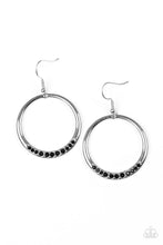 Load image into Gallery viewer, Paparazzi Morning Mimosas - Black Rhinestone - Earrings - $5 Jewelry With Ashley Swint