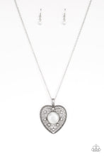 Load image into Gallery viewer, Paparazzi One Heart - White Moonstone - Necklace &amp; Earrings - $5 Jewelry With Ashley Swint
