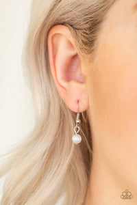 Paparazzi One Heart - White Moonstone - Necklace & Earrings - $5 Jewelry With Ashley Swint