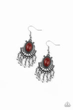 Load image into Gallery viewer, Paparazzi Onward and Westward - Brown - Silver Teardrops - Earrings - $5 Jewelry With Ashley Swint