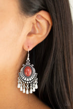 Load image into Gallery viewer, Paparazzi Onward and Westward - Brown - Silver Teardrops - Earrings - $5 Jewelry With Ashley Swint