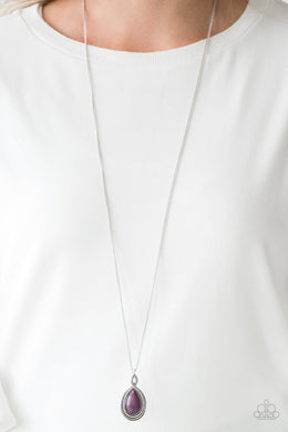 Paparazzi Rancho Rustler - Purple Stone - Necklace & Earrings - $5 Jewelry With Ashley Swint