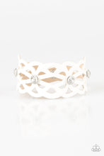 Load image into Gallery viewer, Paparazzi Runaway Radiance - White - Wrap Bracelet w/Rhinestones - $5 Jewelry With Ashley Swint