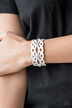Load image into Gallery viewer, Paparazzi Runaway Radiance - White - Wrap Bracelet w/Rhinestones - $5 Jewelry With Ashley Swint