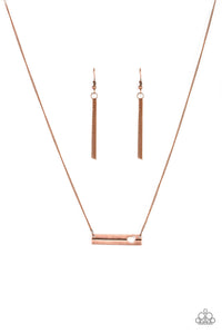 Paparazzi Sending All My Love - Copper - Heart Cutout - Necklace & Earrings - $5 Jewelry With Ashley Swint