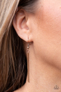 Paparazzi Sending All My Love - Copper - Heart Cutout - Necklace & Earrings - $5 Jewelry With Ashley Swint