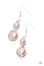 Load image into Gallery viewer, Paparazzi Set The Stage - Brown Pearls - Silver Loops - Earrings - $5 Jewelry With Ashley Swint