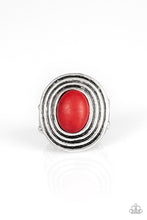 Load image into Gallery viewer, Paparazzi Spiraling Sands - Red Stone - Ring - $5 Jewelry With Ashley Swint