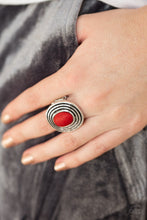 Load image into Gallery viewer, Paparazzi Spiraling Sands - Red Stone - Ring - $5 Jewelry With Ashley Swint