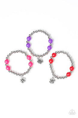 Paparazzi Starlet Shimmer Girls Bracelets - 10 - Silver Rose - Pink, Purple, Red & Black - $5 Jewelry With Ashley Swint