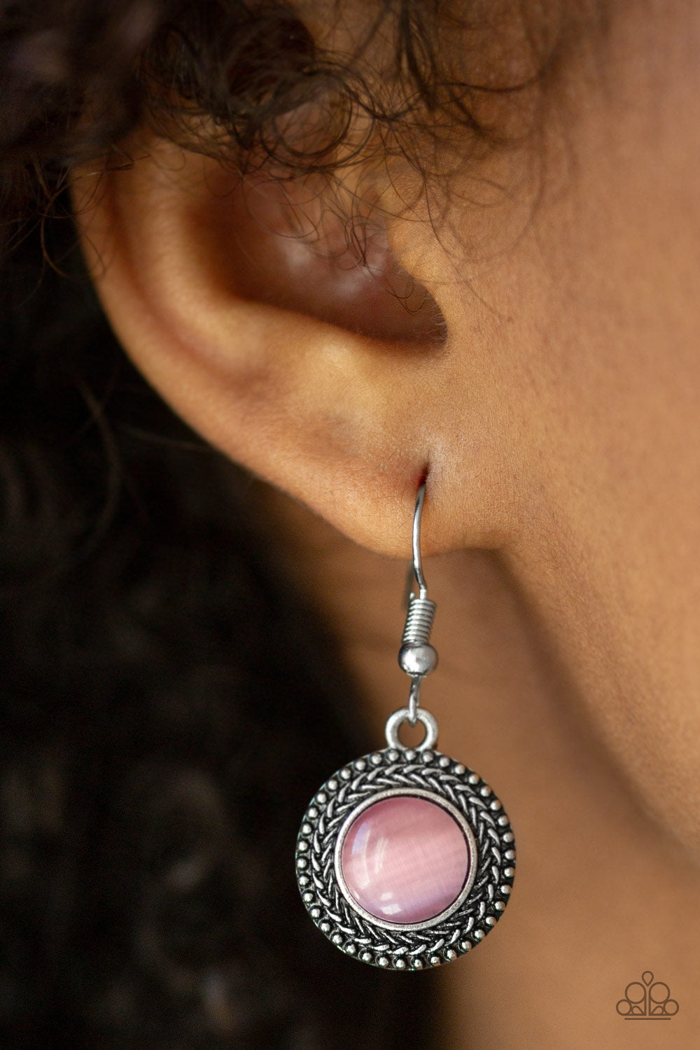 Paparazzi Time To GLOW Up! - Pink Moonstone - Earrings - $5 Jewelry With Ashley Swint