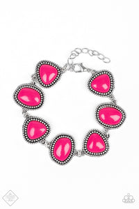 Paparazzi Vividly Vixen - Pink Bracelet - Trend Blend Fashion Fix - May 2019 - $5 Jewelry With Ashley Swint