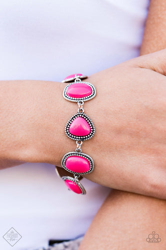 Paparazzi Vividly Vixen - Pink Bracelet - Trend Blend Fashion Fix - May 2019 - $5 Jewelry With Ashley Swint