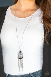 Paparazzi Whimsically Western - Black - Necklace and matching Earrings - $5 Jewelry With Ashley Swint