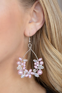 Paparazzi Marina Banquet - Pink - Earrings