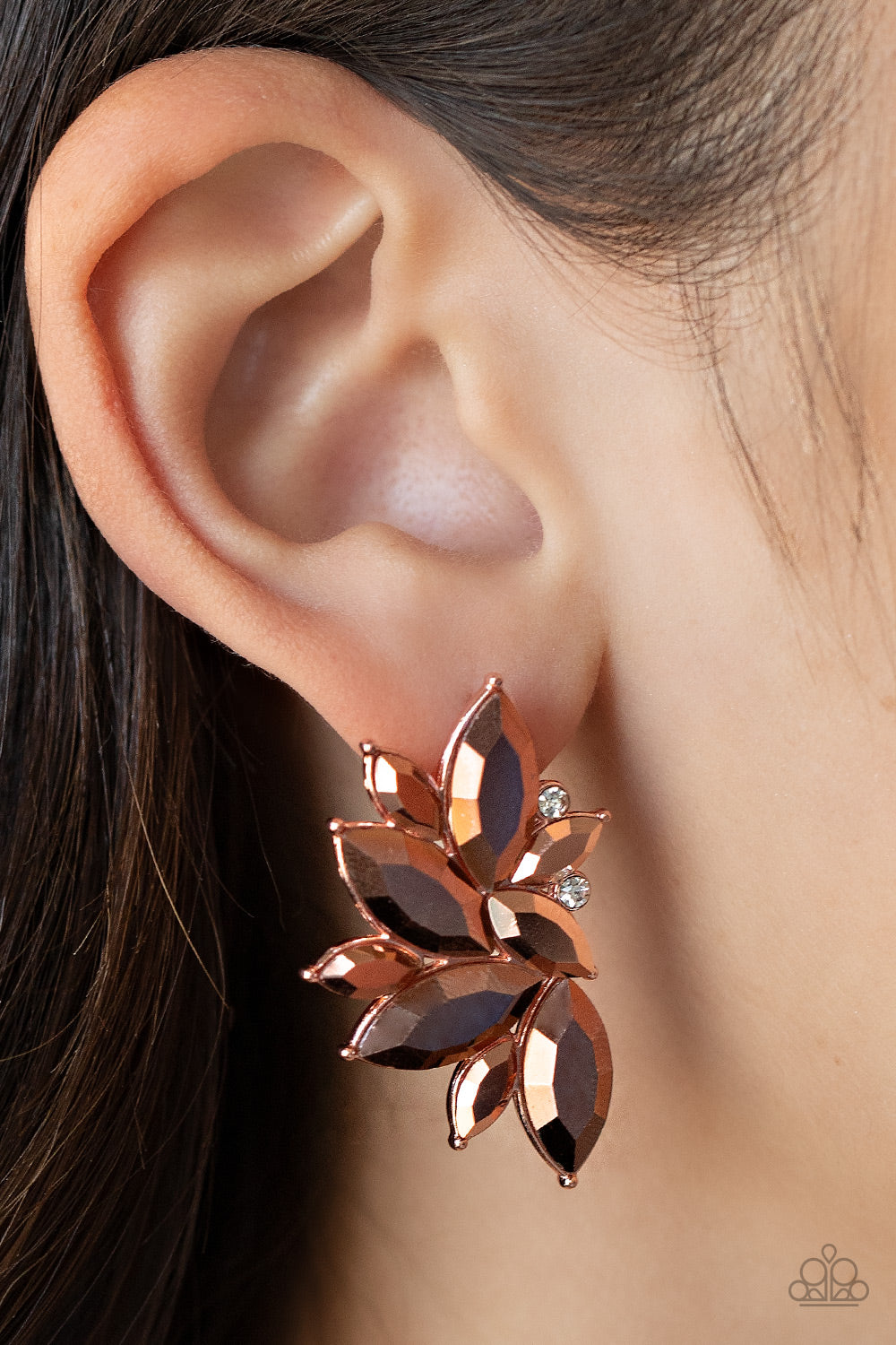 Paparazzi Instant Iridescence - Copper - Post Earring